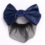Plasa pentru cocuri cu fundita si clema KFT03 Bleumarin Plasa pentru cocuri cu fundita si clema KFT03 Bleumarin